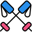 Ski sticks icon 64x64