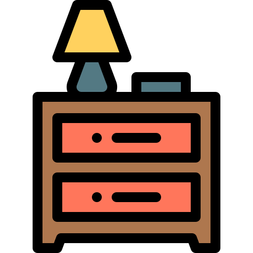 Bedside table icon