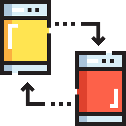 Data transfer biểu tượng