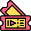 Movie tickets icon 64x64