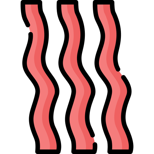 Bacon strips icon
