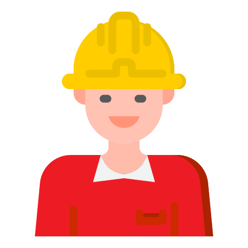 Construction worker icon