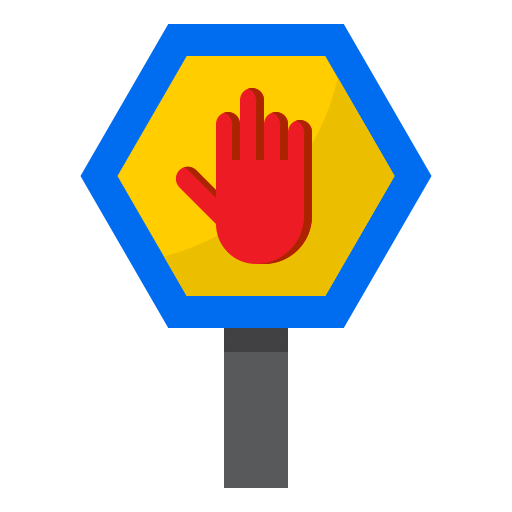 Stop sign icon