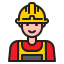 Construction worker icon 64x64