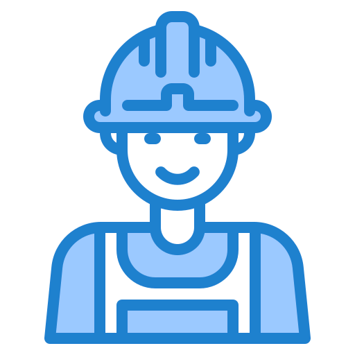 Construction worker icon