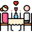 Romantic dinner icon 64x64