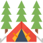 Camping tent icon 64x64