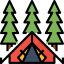 Camping tent icon 64x64