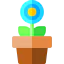 Flower pot icon 64x64
