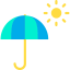 Sun umbrella icon 64x64