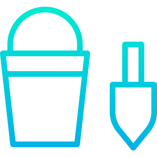 Sand bucket ícone