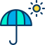 Sun umbrella icon 64x64