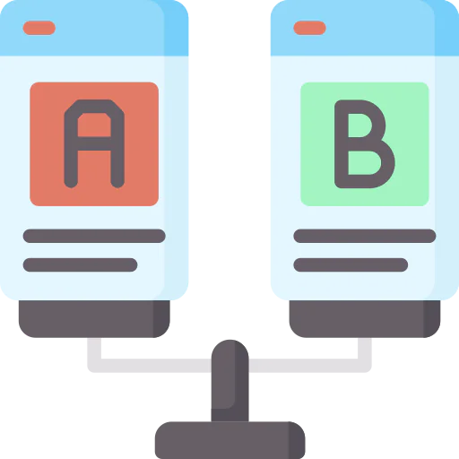 Ab testing biểu tượng