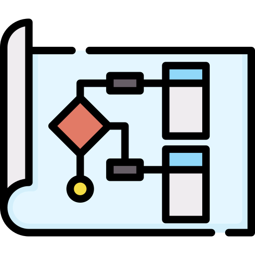 Flow chart icon