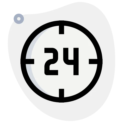 24 hours icon
