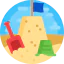 Sand castle ícono 64x64