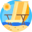 Beach chair icon 64x64