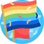 Rainbow flag 상 64x64