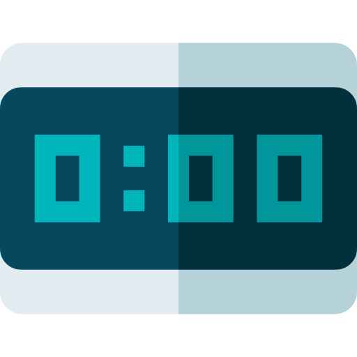 Digital clock icon