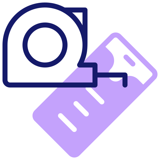 Measuring tape icon