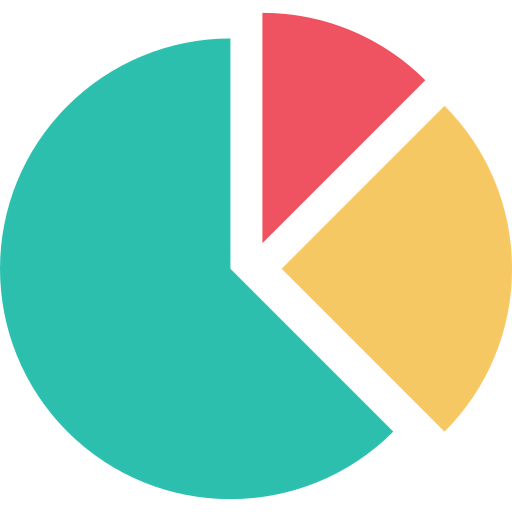 Pie graph icon