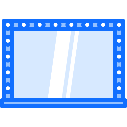 Backlit mirror icon