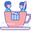 Tea cup ride icon 64x64