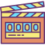 Clapperboard biểu tượng 64x64