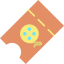 Movie ticket icon 64x64