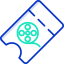 Movie ticket icon 64x64