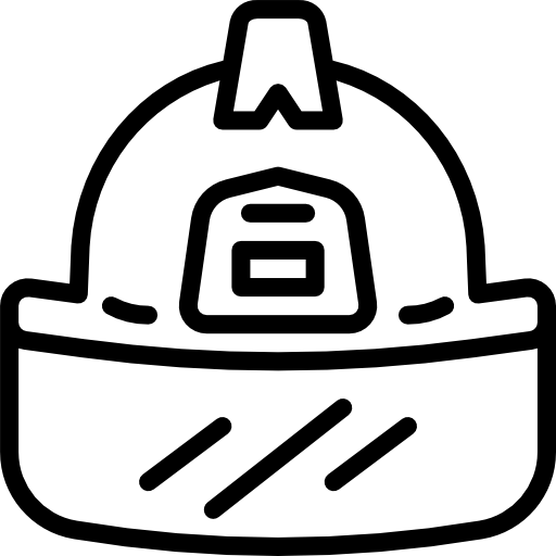 Firefighter helmet icon
