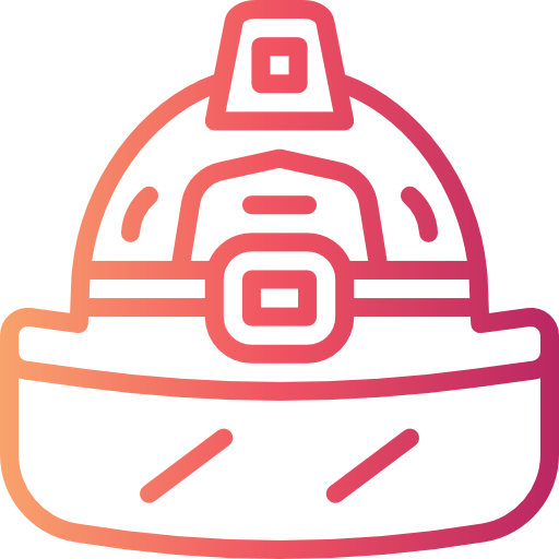 Firefighter helmet icon