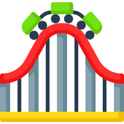 Roller coaster icon