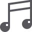 Музыкальная нота иконка 64x64