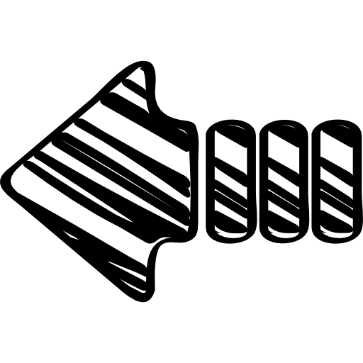 Sketched left arrow 图标