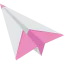 Paper plane icon 64x64