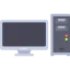 Computer monitor icon 64x64