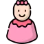 Baby girl icon 64x64