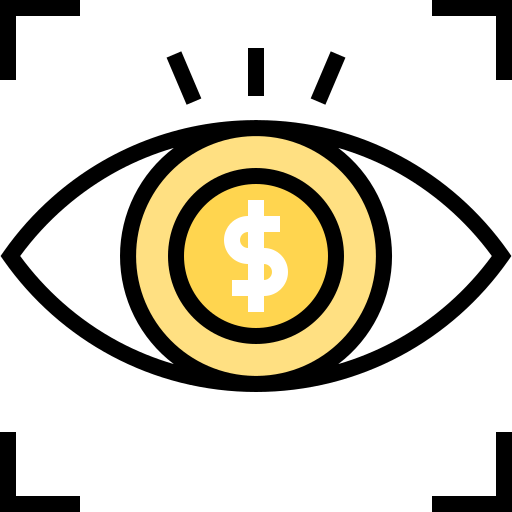 Pay per visualization Ikona