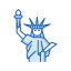 Статуя Свободы иконка 64x64