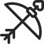 Bow and arrow Ikona 64x64