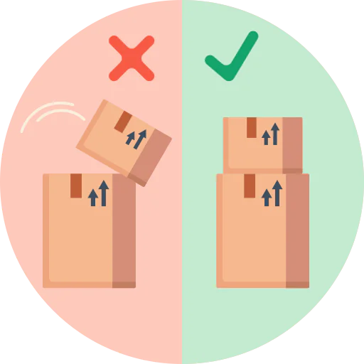 Stack of boxes icon