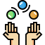 Жонглирование мячом иконка 64x64