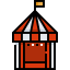 Цирковая палатка иконка 64x64