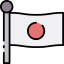 Japan flag icône 64x64