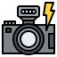 Camera flash icon 64x64