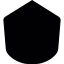 Black polygonal shape icon 64x64