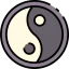 Yin yang icône 64x64