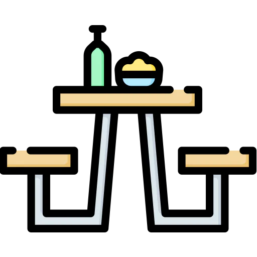Picnic table icon