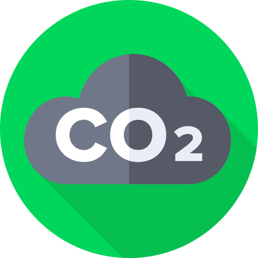 CO2 cloud icon